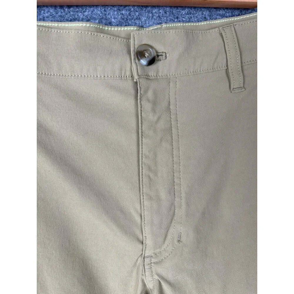 Eddie Bauer Mens Golf Pants Khaki 32x30 Hiking Outdoor Performance Stretch‎ Tan